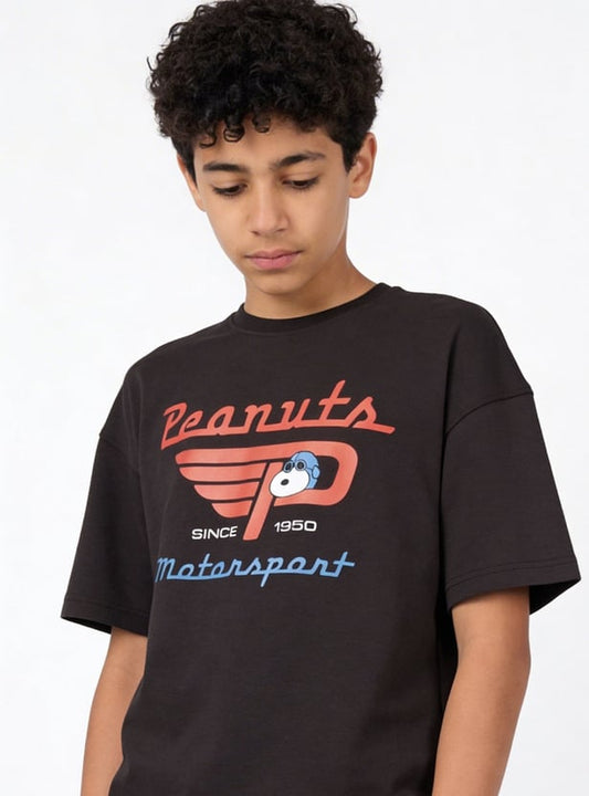 Boys Peanuts Print T-shirt